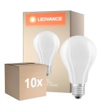 Opakowanie 10x Ledvance Classic LED E27 Gruszka Włókno Matowy 17W 2452lm - 840 Zimna Biel | Zamienne 150W