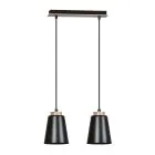 Emibig Lampa Wisząca Bolero Stal Czarny | Nadaje Się Do 2x E27 - Max 15W