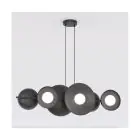 Emibig Lampa Wisząca Volum Stal Czarny | Nadaje Się Do 6x G9 - Max 8W