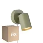 Opakowanie 6x Nordlux Explore Światło Ścienne Metal Zielony | Nadaje Się Do GU10